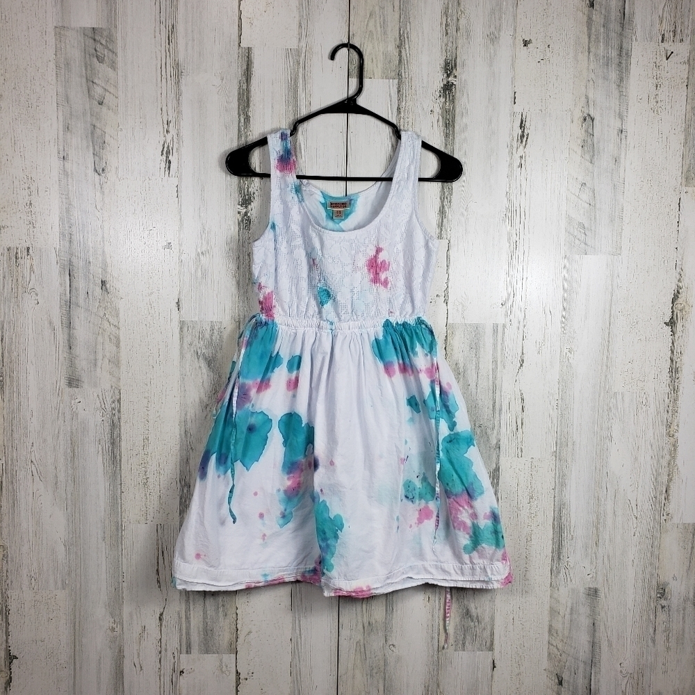 Mossimo custom tie dye summer midi dress  and tie waist size small